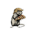Rat with Pizza Magnet — Funny Novelty Custom Shape Fridge Magnet