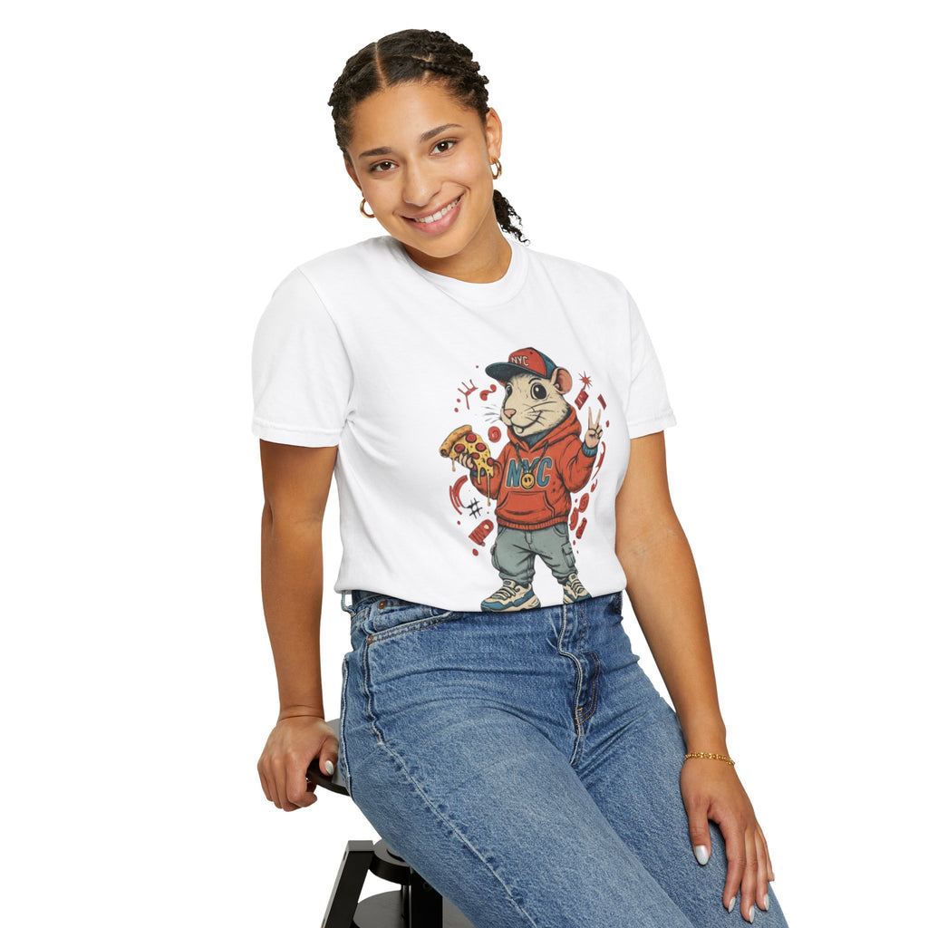 Teenage Rat Skateboarder Tee — Cute Streetwear Graphic T‑Shirt
