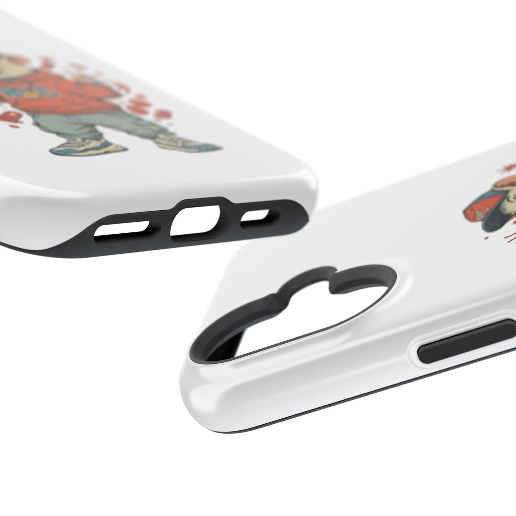 Streetwear Pizza Rat Phone Case — Magnetic Impact‑Resistant iPhone Case with Pizza Skateboard Design