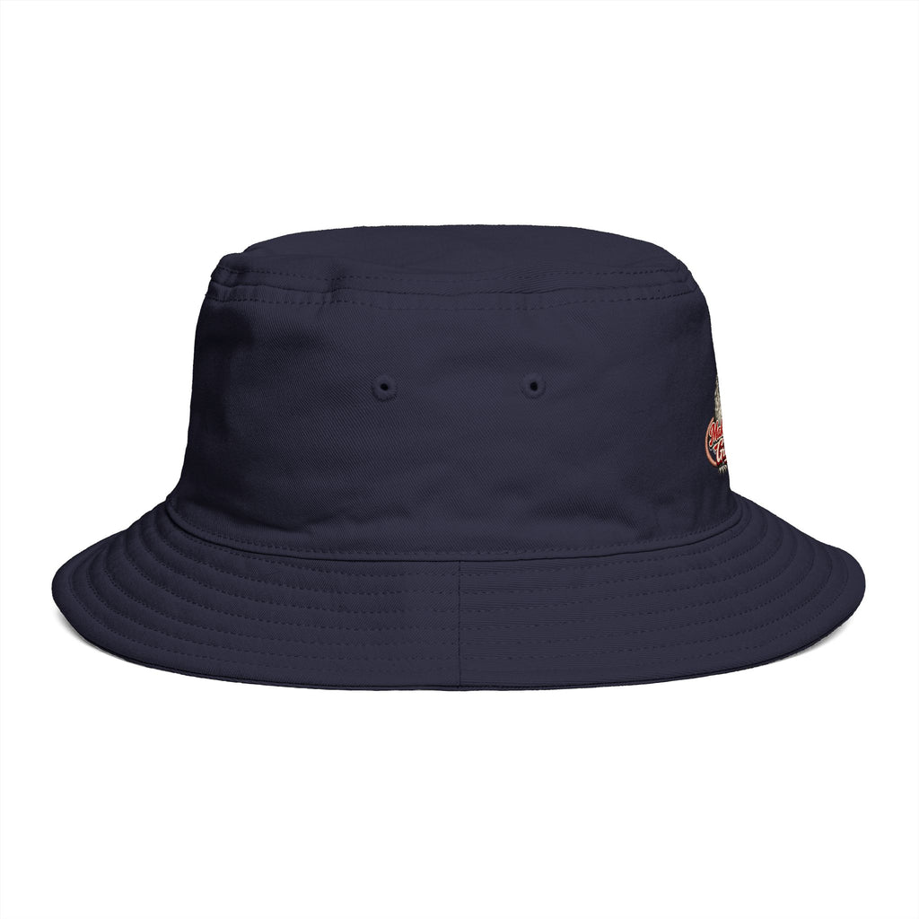 Bucket Hat — Retro Fishing Lure Graphic “Catch Again!” Cap