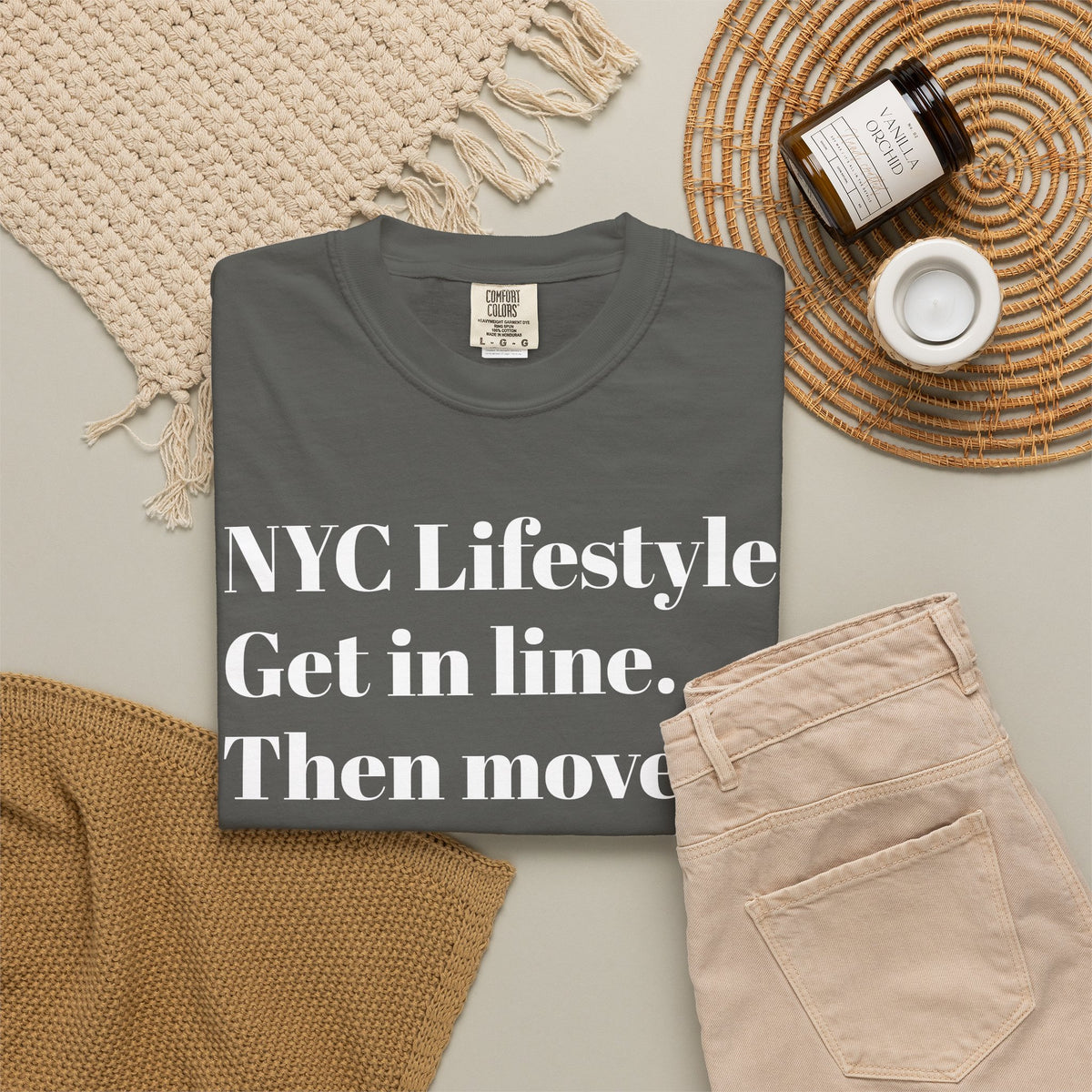 NYC Lifestyle Get in line. Then move. Tee Shirt