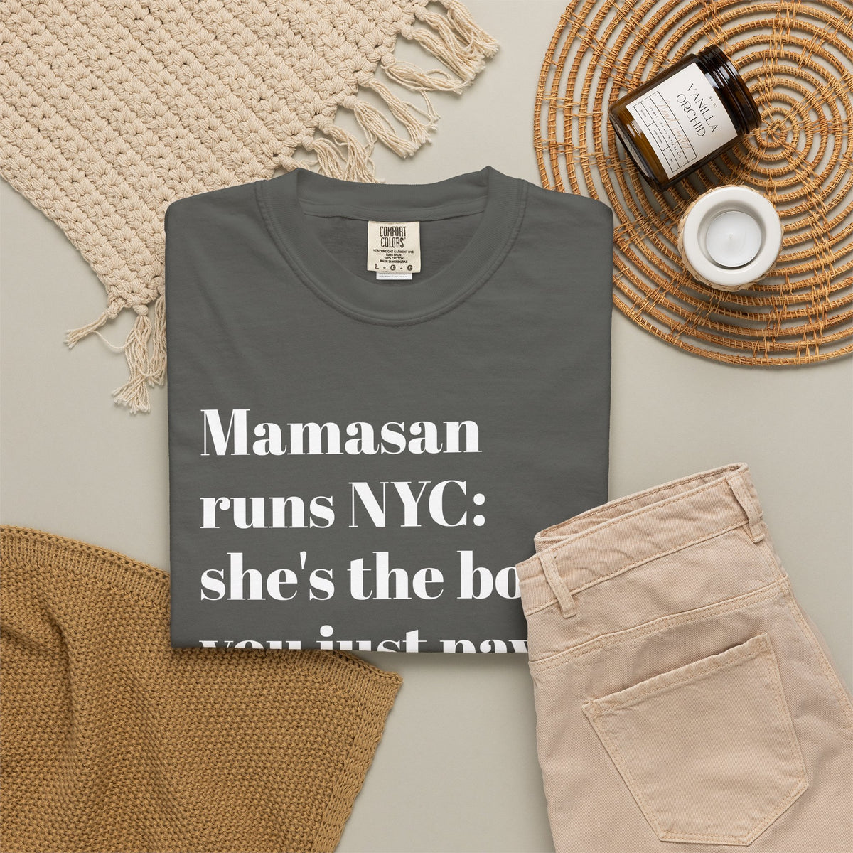 Mamasan Runs NYC - She's The Boss - You Just Pay - Tee Shirt