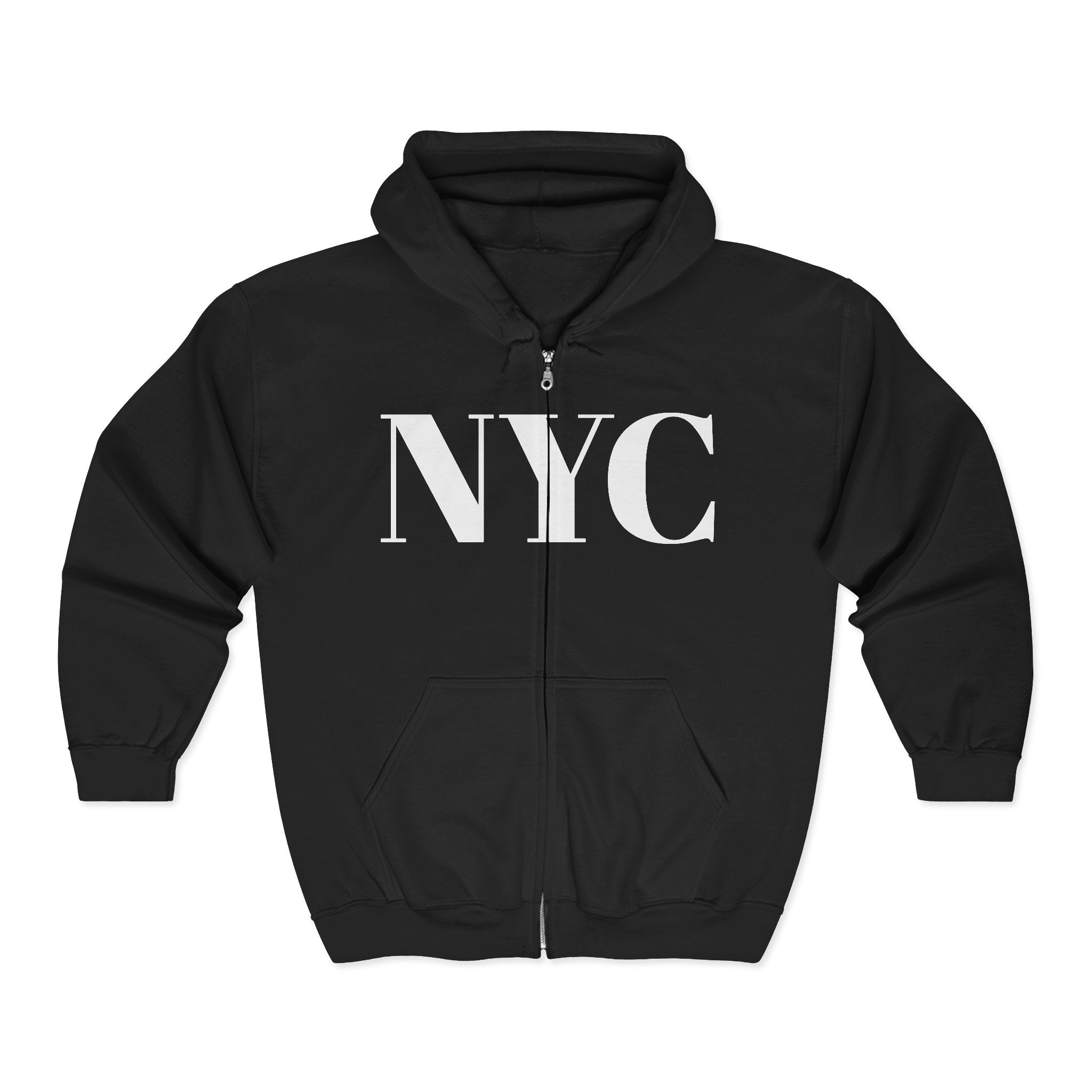 NYC Pizza Rat Zip Hoodie — Pizza Rat Graphic Full-Zip Sweatshirt