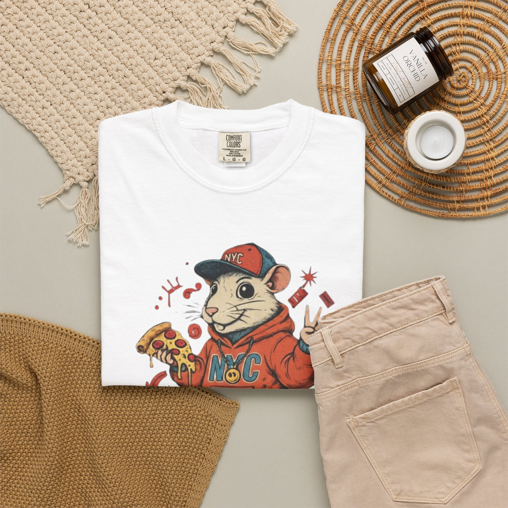 Teenage Rat Skateboarder Tee — Cute Streetwear Graphic T‑Shirt