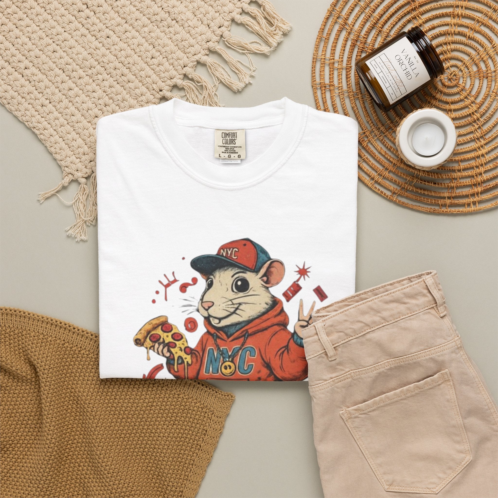 Teenage Rat Skateboarder Tee — Cute Streetwear Graphic T‑Shirt