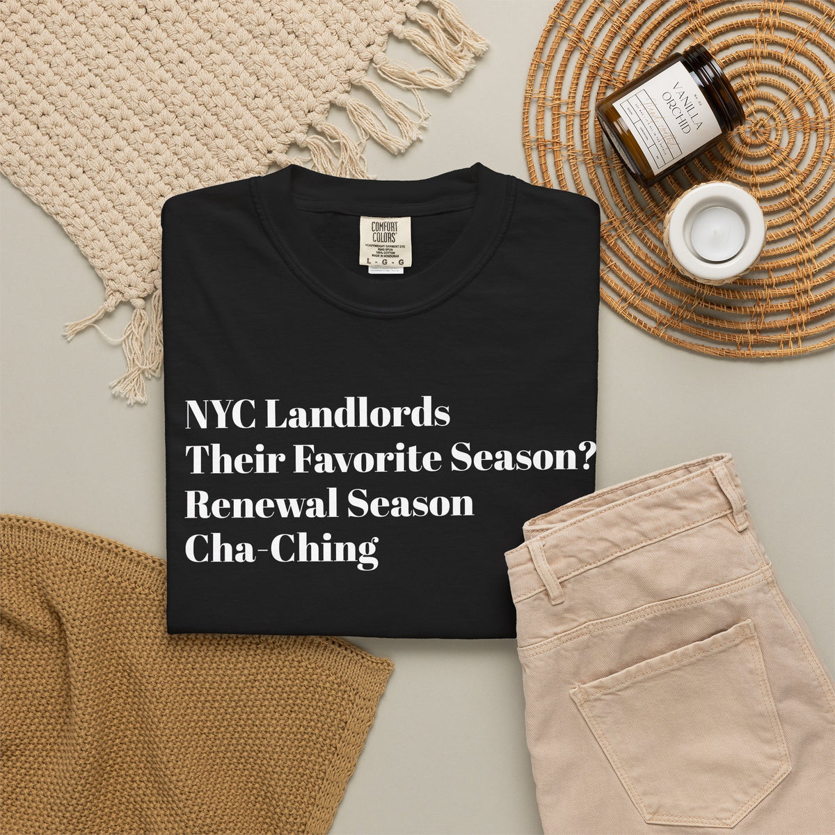 NYC Landlords - Their favorite season? - Renewal season - Cha-Ching - Tee Shirt