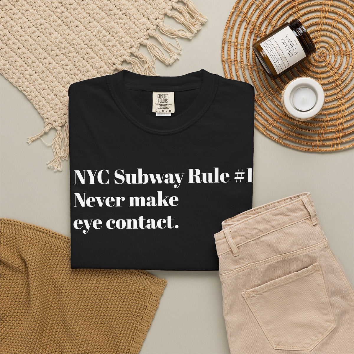 NYC Subway Rule #1: Never Make Eye Contact. Tee Shirt