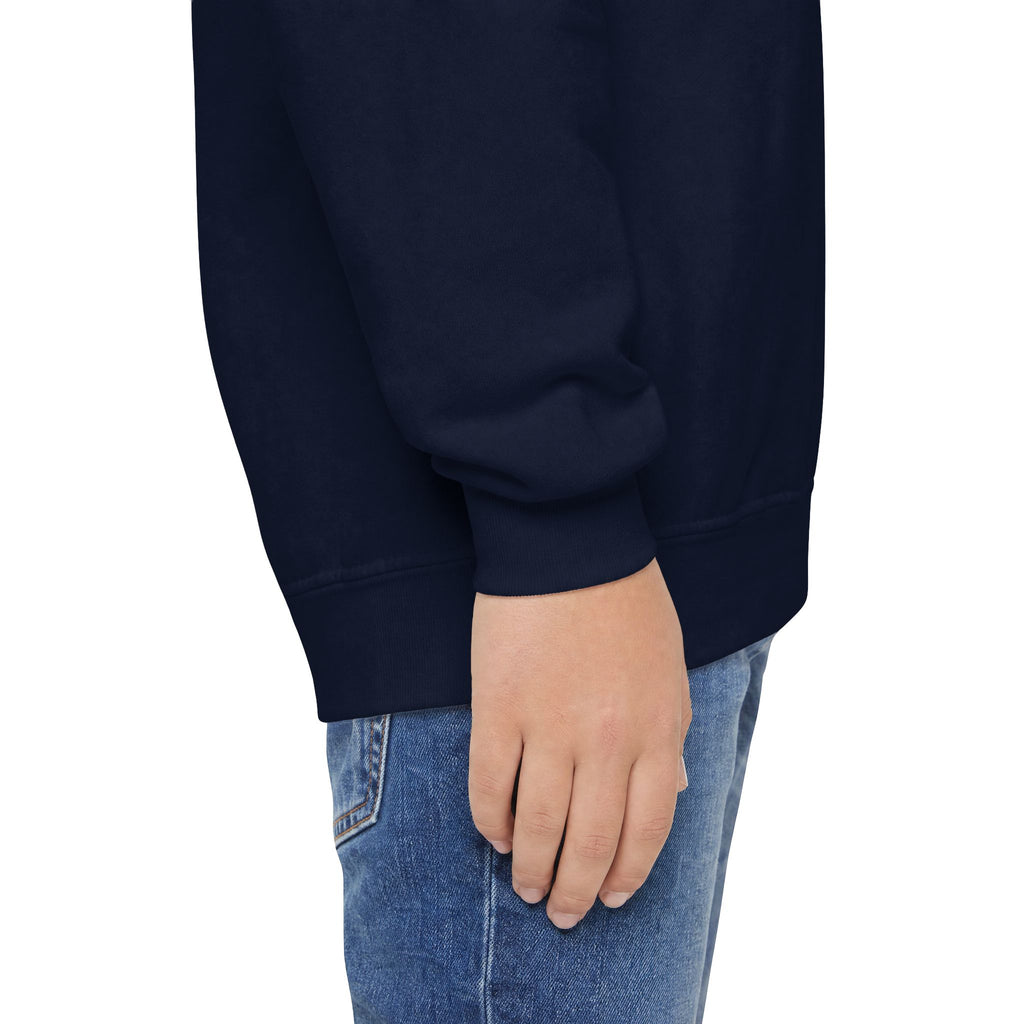 Youth Crewneck Sweatshirt — Vintage Explorer NY Rat Graphic