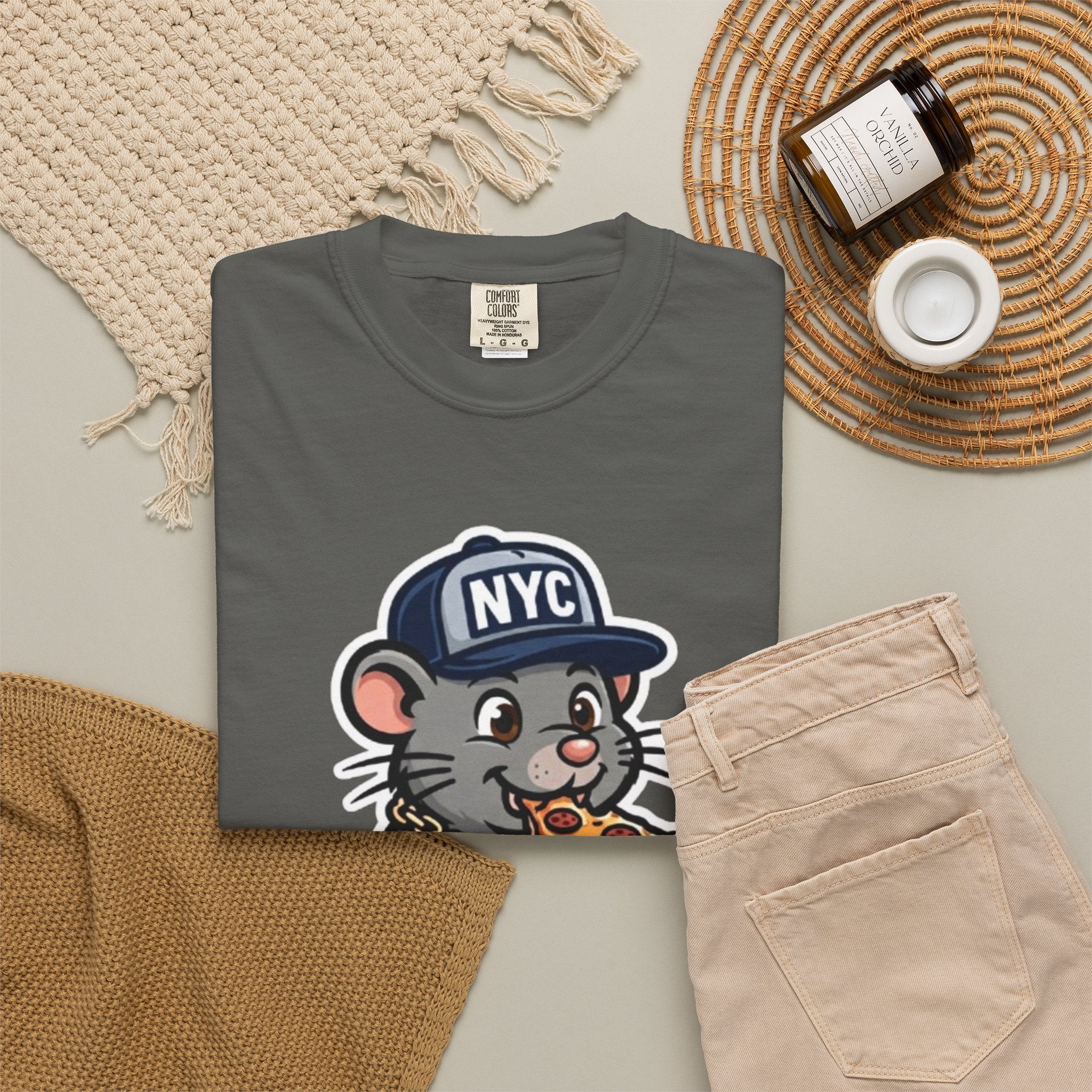 NYC Pizza Rat Boss T-Shirt — Funny New York Rat Pizza Graphic Tee