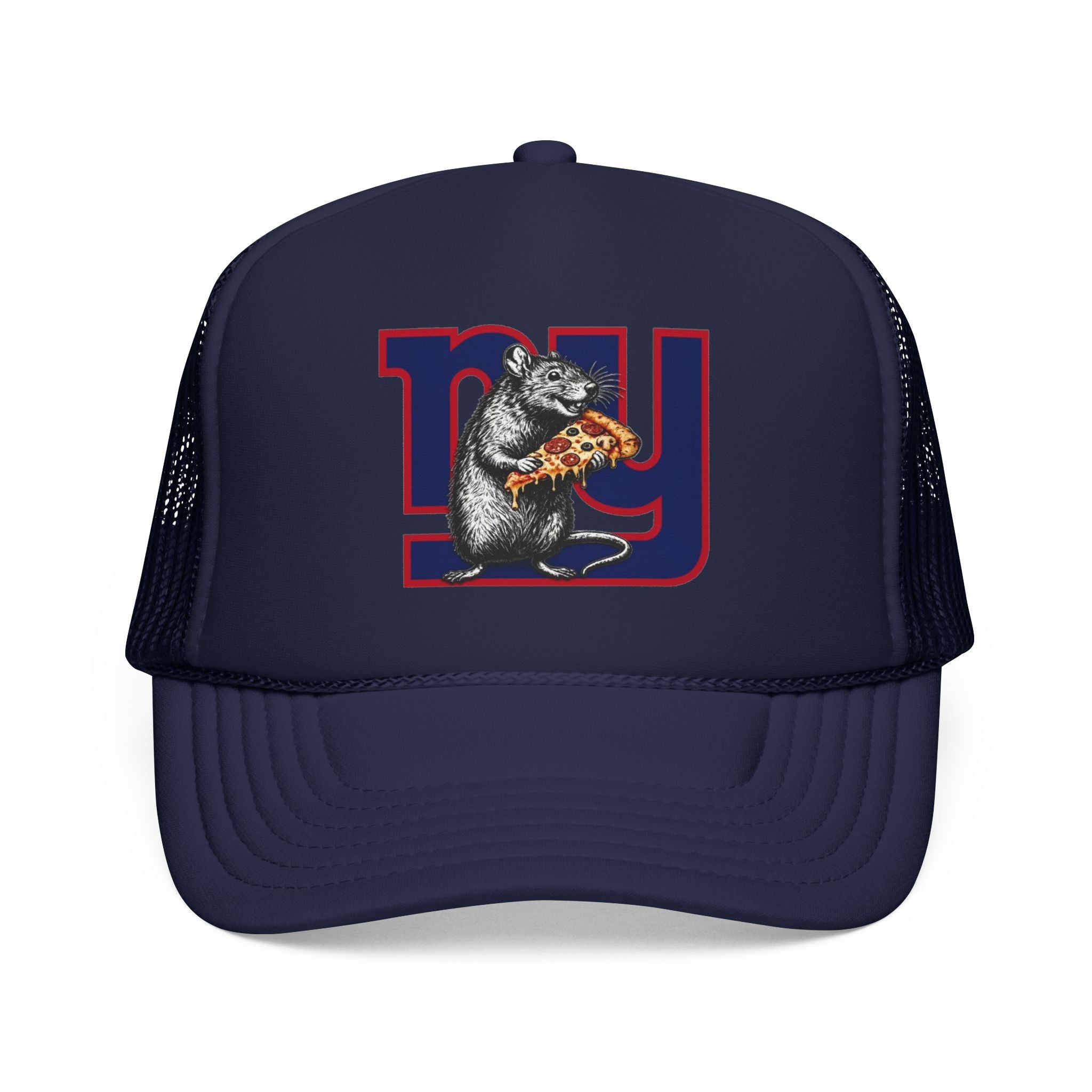 Trucker Hat — Retro NY Pizza Raccoon Foam Trucker Hat
