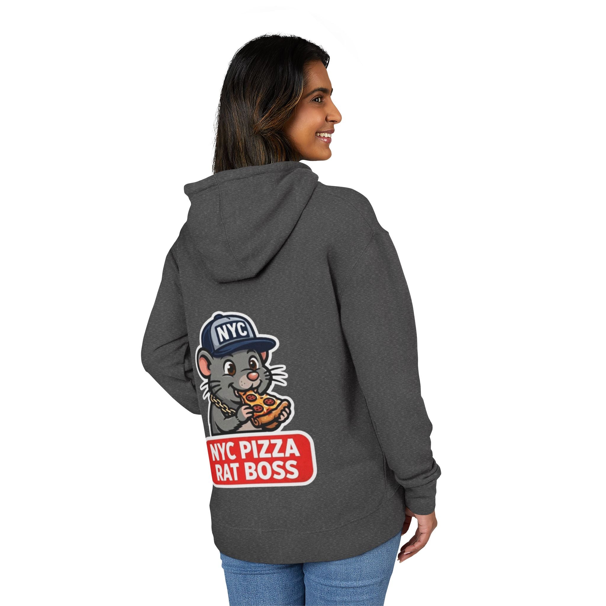 NYC Pizza Rat Boss Hoodie — 'Where the Rats Eat Better.' Graphic Pullover
