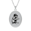 NY Pizza Rat - Oval Pendant - Pizza Lovers