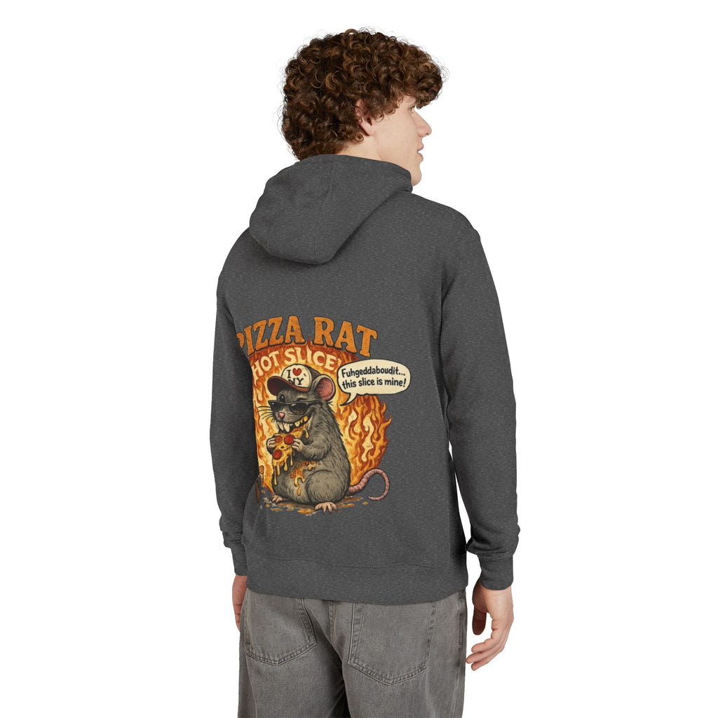 Hoodie — "Where the Rats Eat Better" Front & Pizza Rat Back Graphic Hoodie