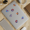 New York Hockey & Basketball Team Sticker Sheet – 5pcs (Rangers, Islanders, Nets, Knicks)