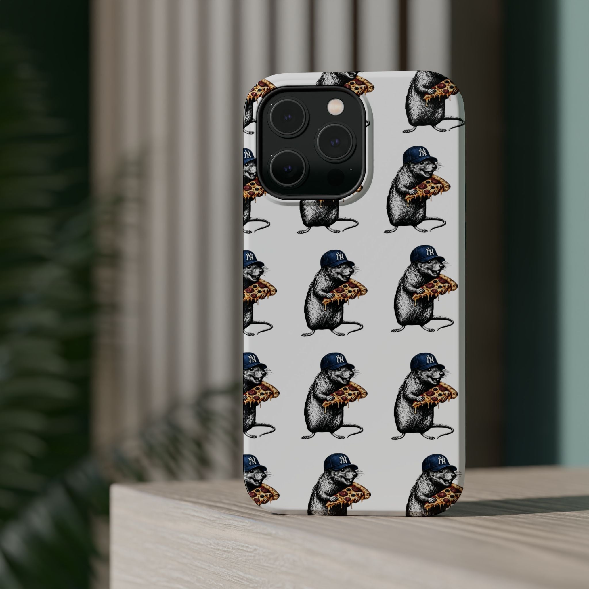 NY Pizza-Loving Rat Magnetic Phone Case