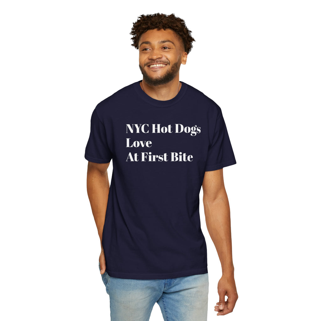 NYC Hot Dog - Love - At First Bite - Tee Shirt