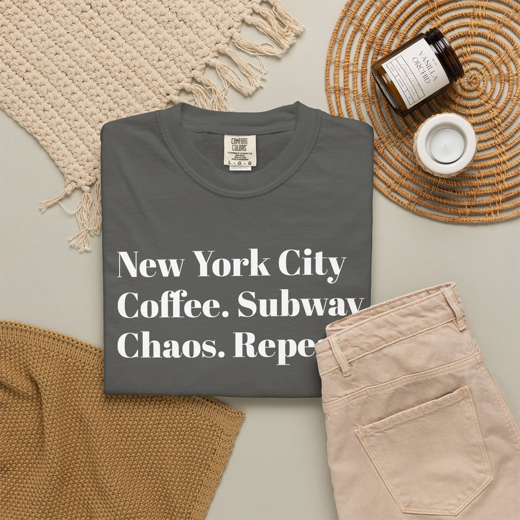 New York City. Coffee. Subway. Chaos. Repeat.