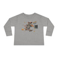 Skateboard Rat Toddler Long Sleeve Tee — Cute Skater Mouse Graphic Shirt