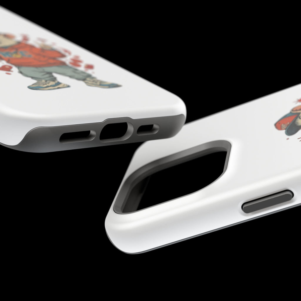 Streetwear Pizza Rat Phone Case — Magnetic Impact‑Resistant iPhone Case with Pizza Skateboard Design