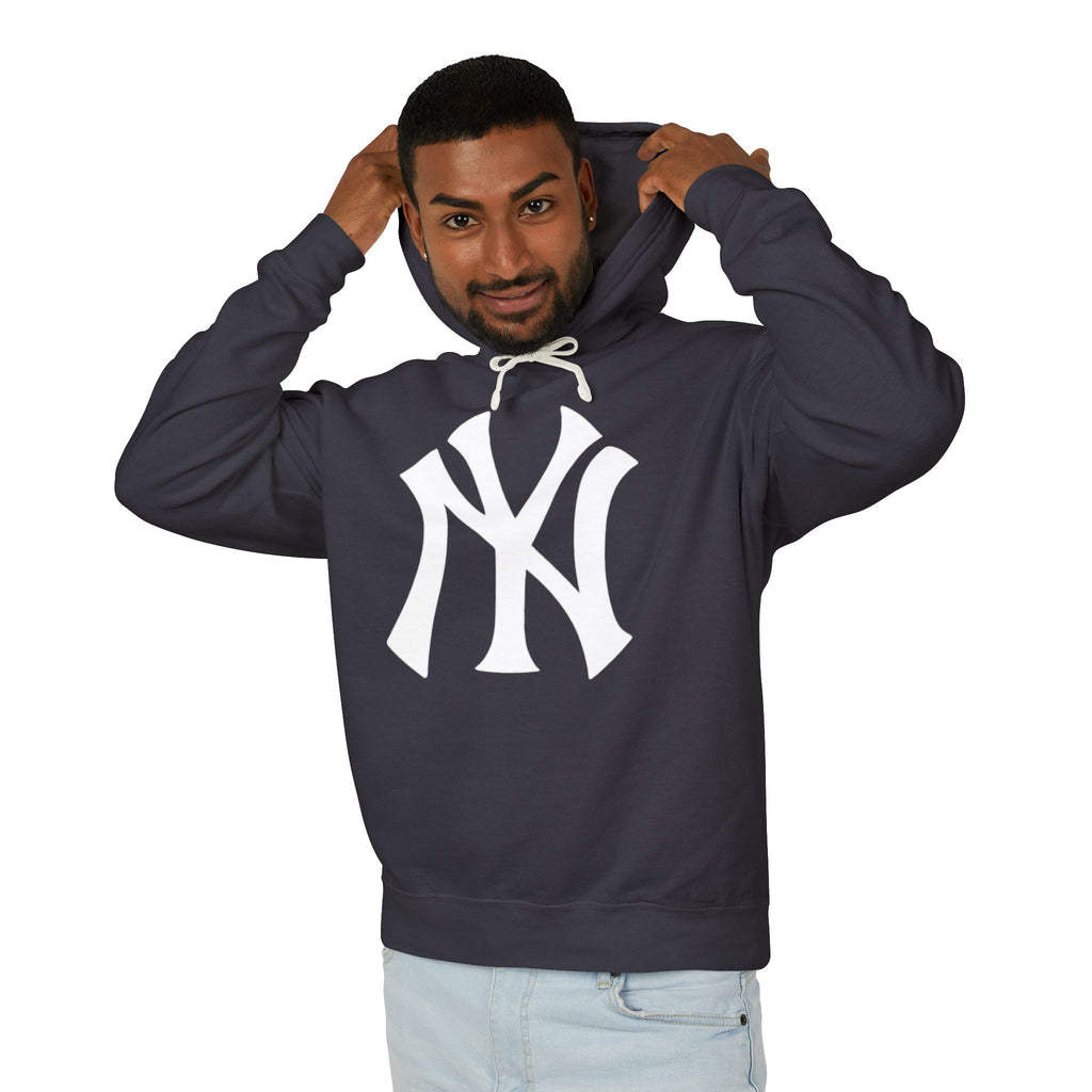 NY Yankee Hoodie with White Interlocked NY Logo