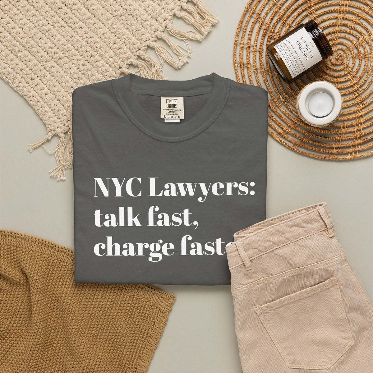 NYC Lawyers - Talk fast - Charge faster - Tee Shirt