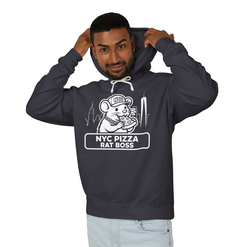 NYC Pizza Rat Boss Hoodie – Funny New York City Streetwear