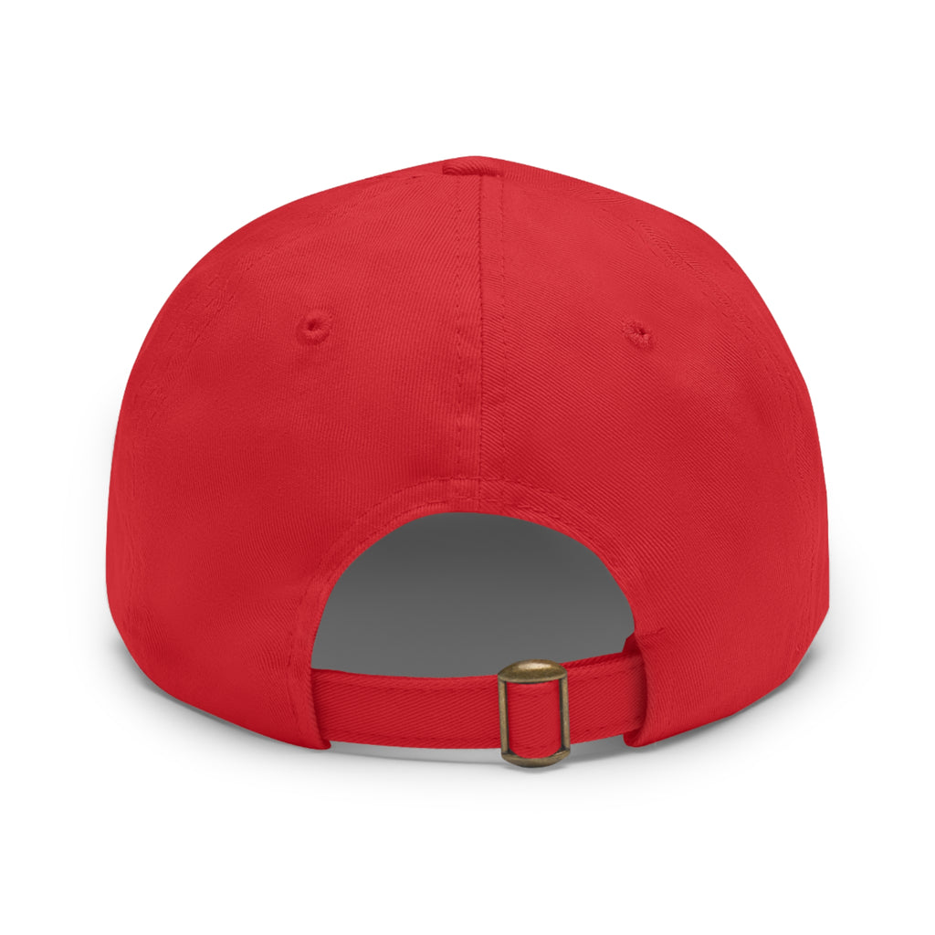Leather Patch Dad Hat — NYC Pizza Rat Boss Logo