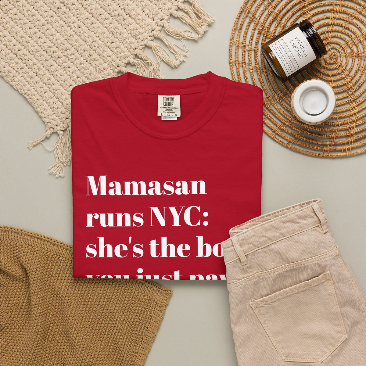 Mamasan Runs NYC - She's The Boss - You Just Pay - Tee Shirt