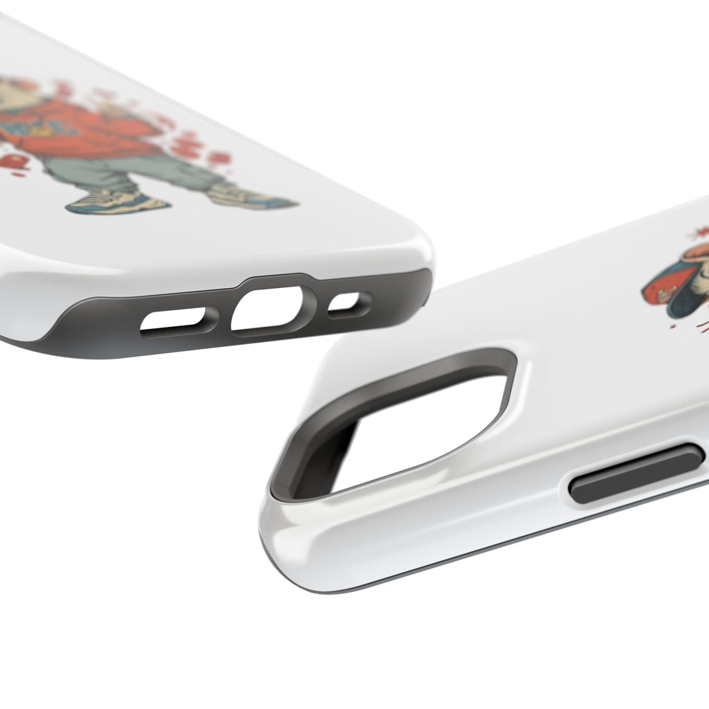 Streetwear Pizza Rat Phone Case — Magnetic Impact‑Resistant iPhone Case with Pizza Skateboard Design