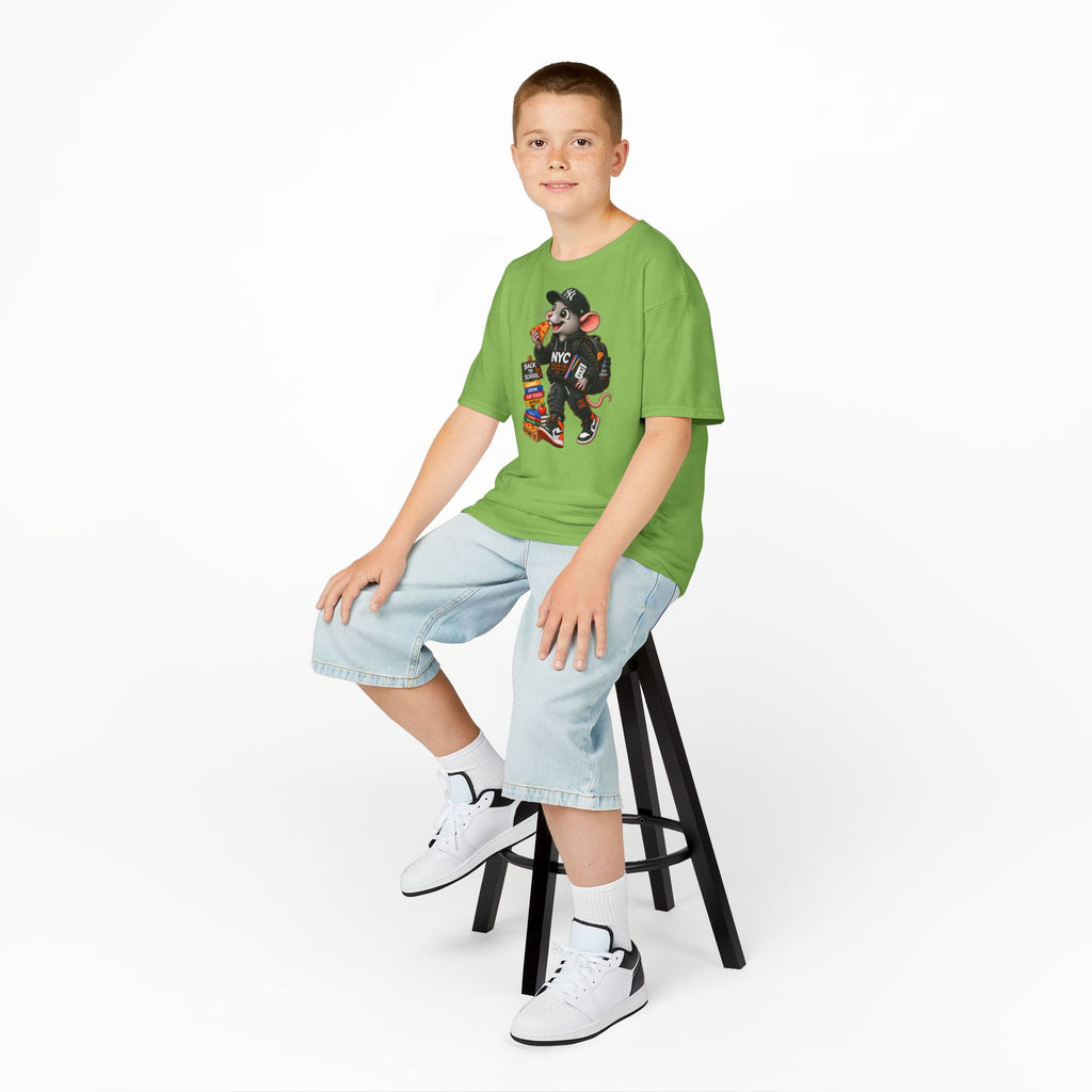 NY Teen Pizza Rat Back To School - Kids Tee
