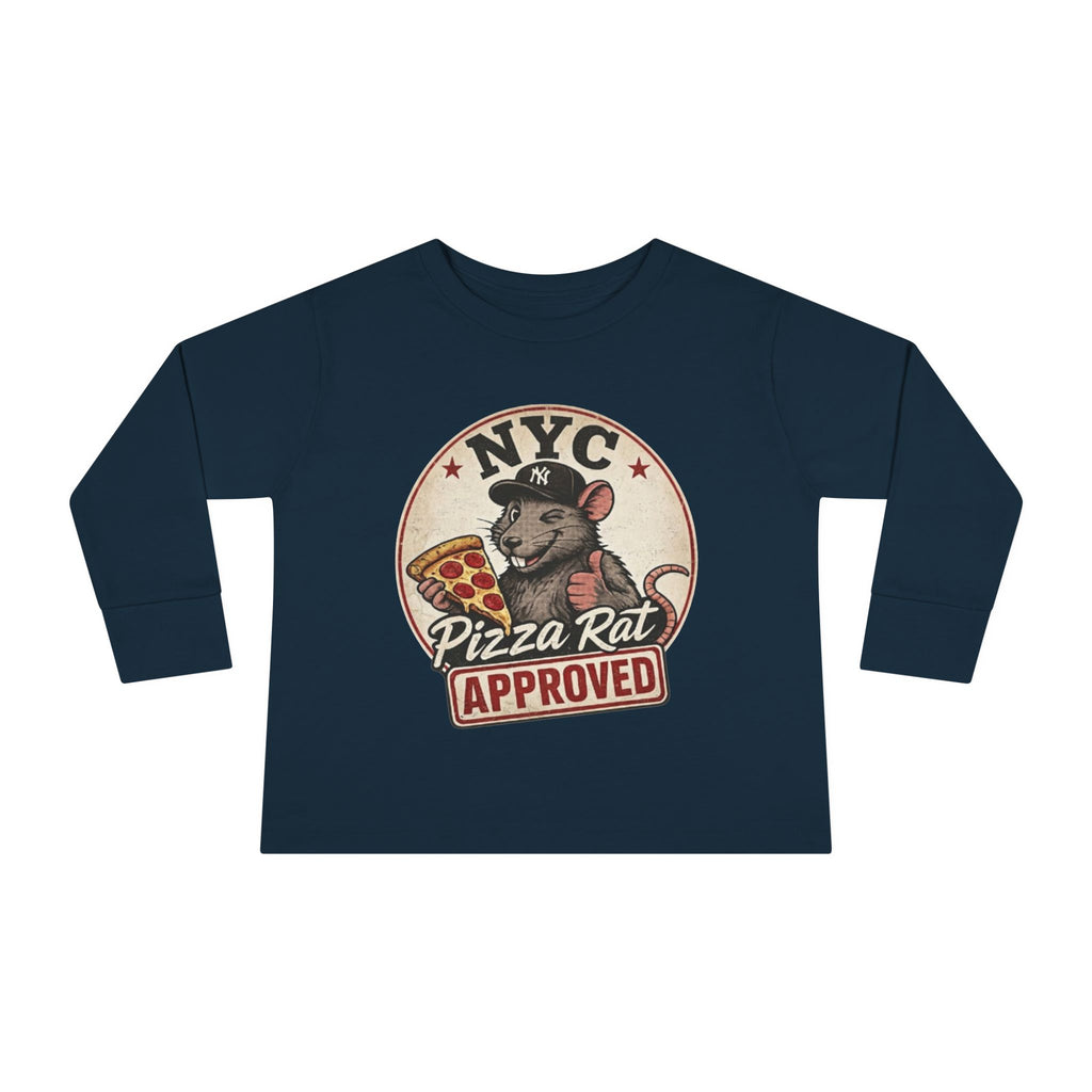 Toddler Tee — NYC Pizza Rat Approved - Long Sleeve Tee