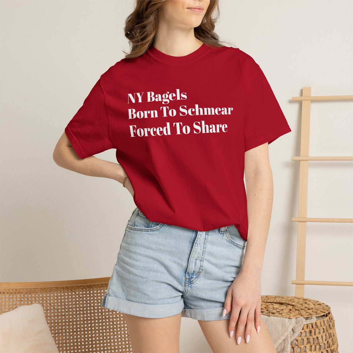 NY Bagels - Born To Schmear - Forced To Share - Tee Shirt