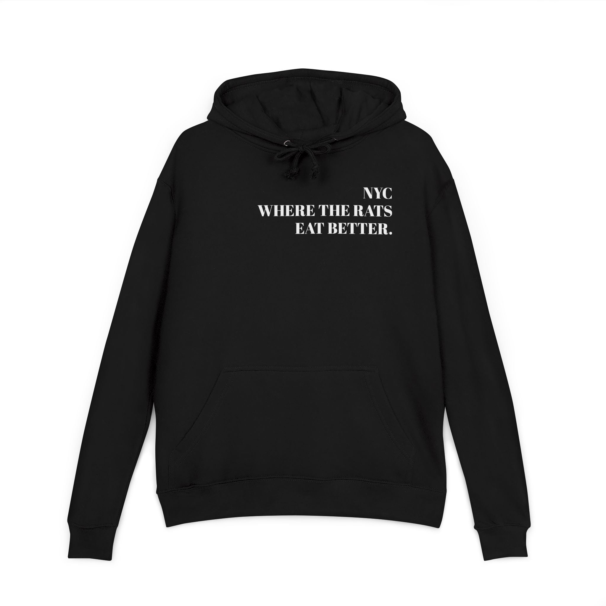 Hoodie — NYC "Pizza Rat Approved" Graphic Hoodie (Where the Rats Eat Better)