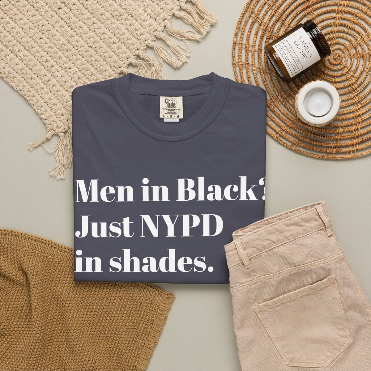 Men in Black? Just NYPD in shades. Tee Shirts