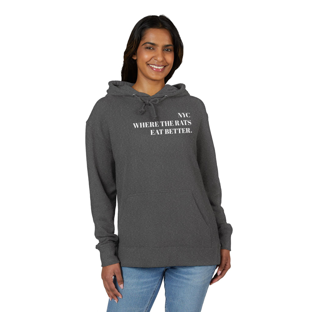 Hoodie — NYC "Pizza Rat Approved" Graphic Hoodie (Where the Rats Eat Better)