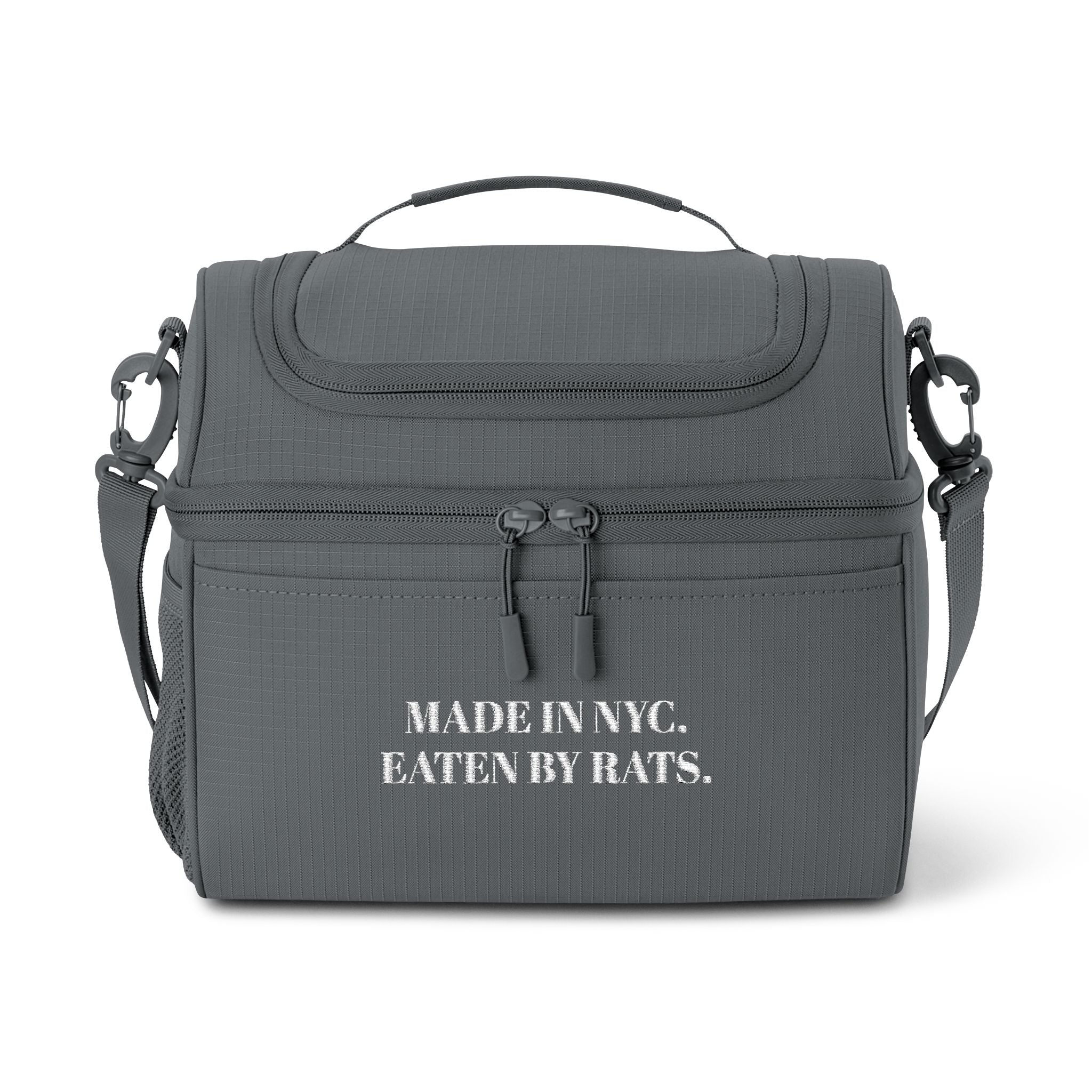 Insulated Cooler Bag — "Made in NYC. Eaten by Rats." Novelty Lunch Cooler