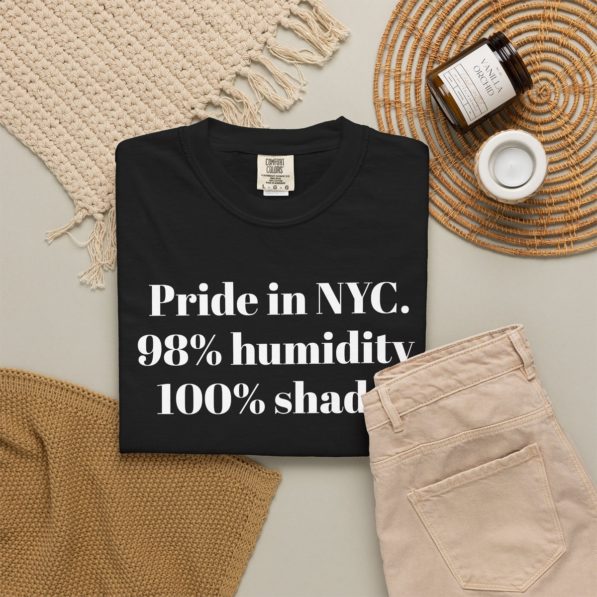 Pride in NYC. 98% humidity. 100% shade. Tee Shirt