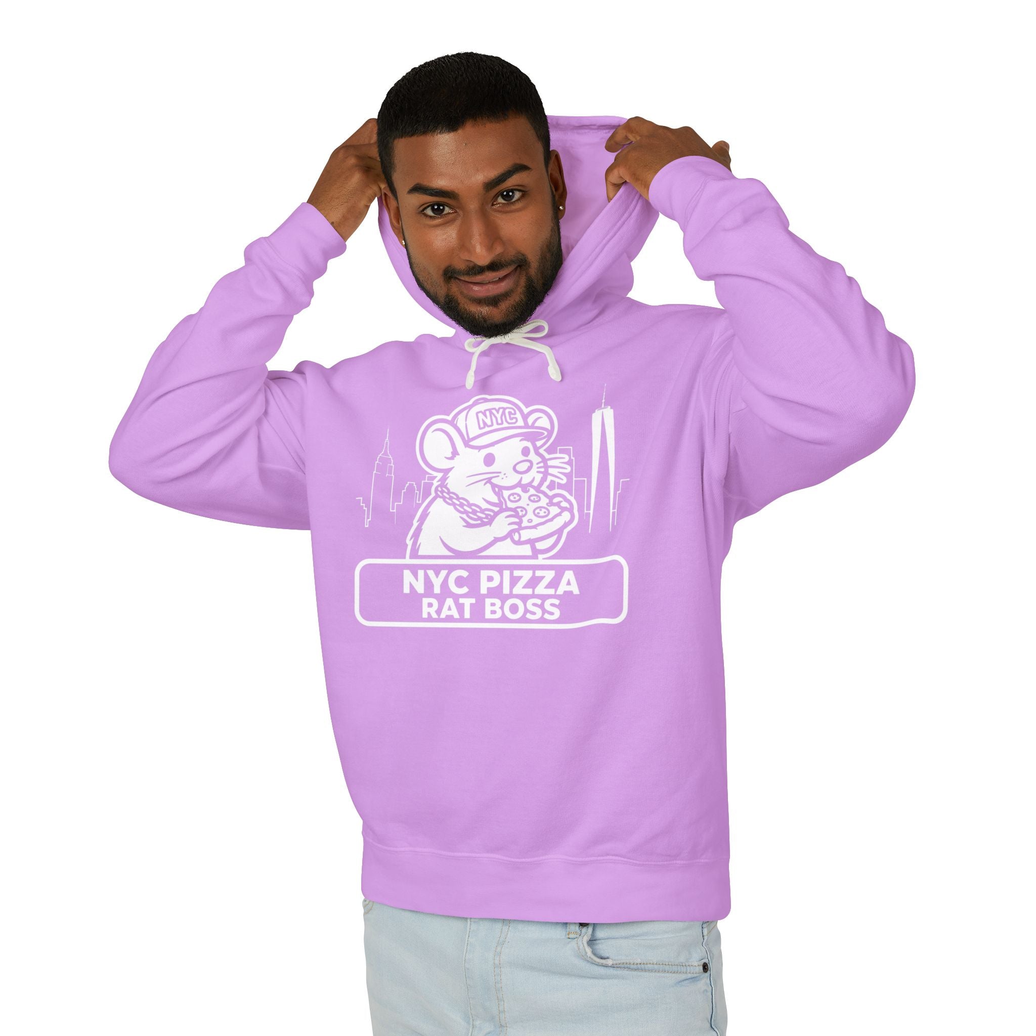 NYC Pizza Rat Boss Hoodie – Funny New York City Streetwear