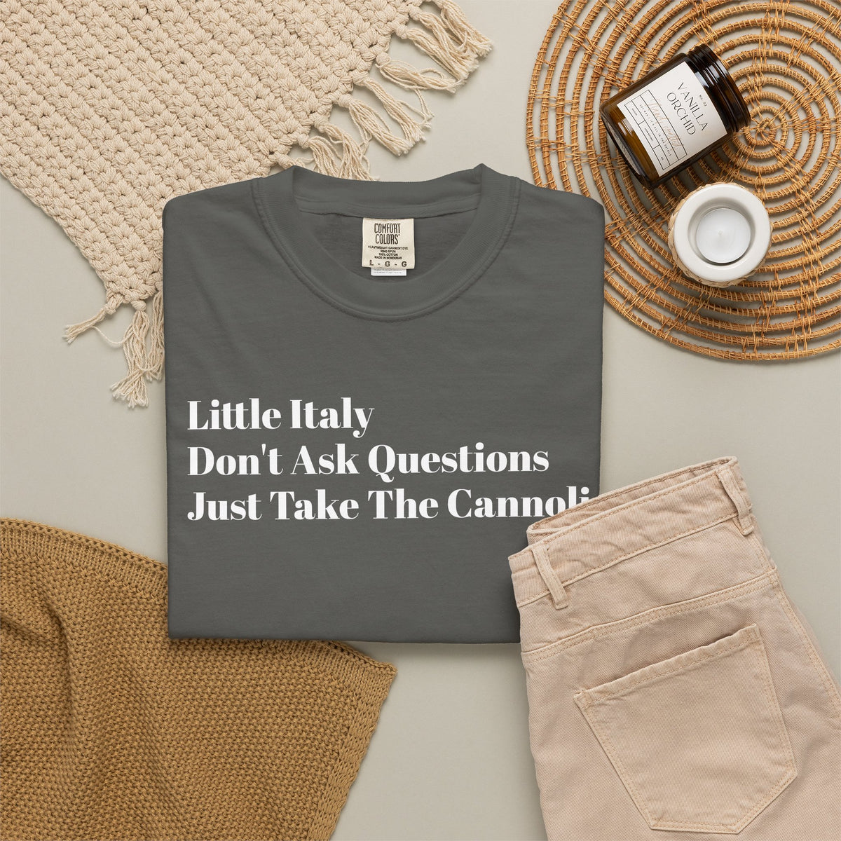 Little Italy - Don't Ask Questions - Just Take The Cannoli - Tee Shirt