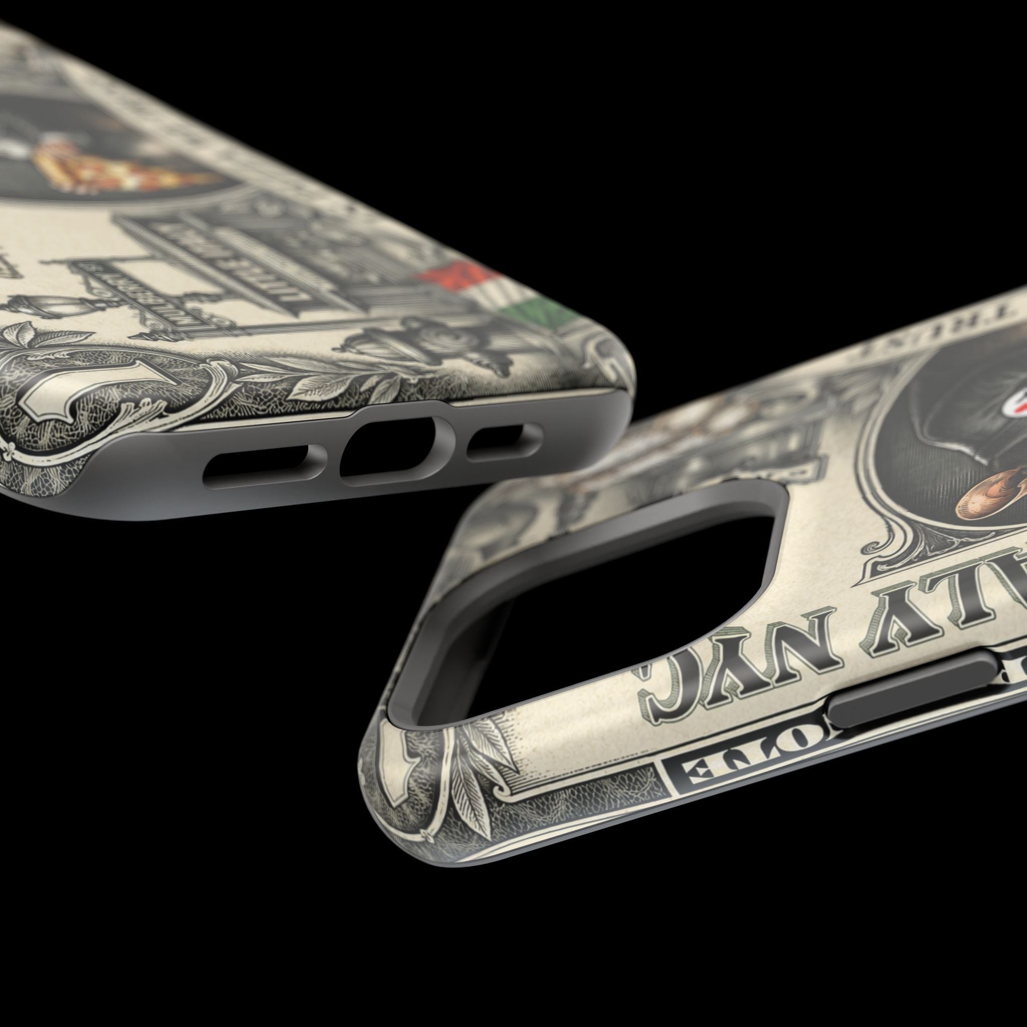 Little Italy NY Phone Case — 'In Pizza We Trust' Italy Rat Art Magnetic Impact-Resistant Case