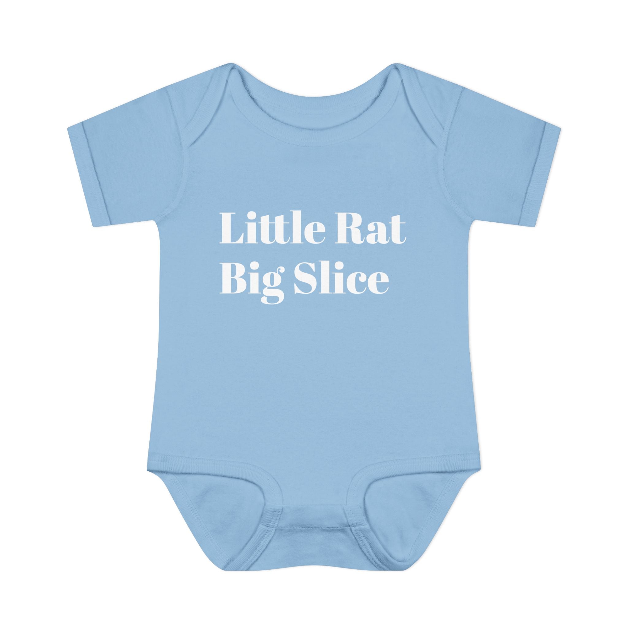 Infant Bodysuit - "Little Rat Big Slice" Cute Baby Onesie, Newborn Gift