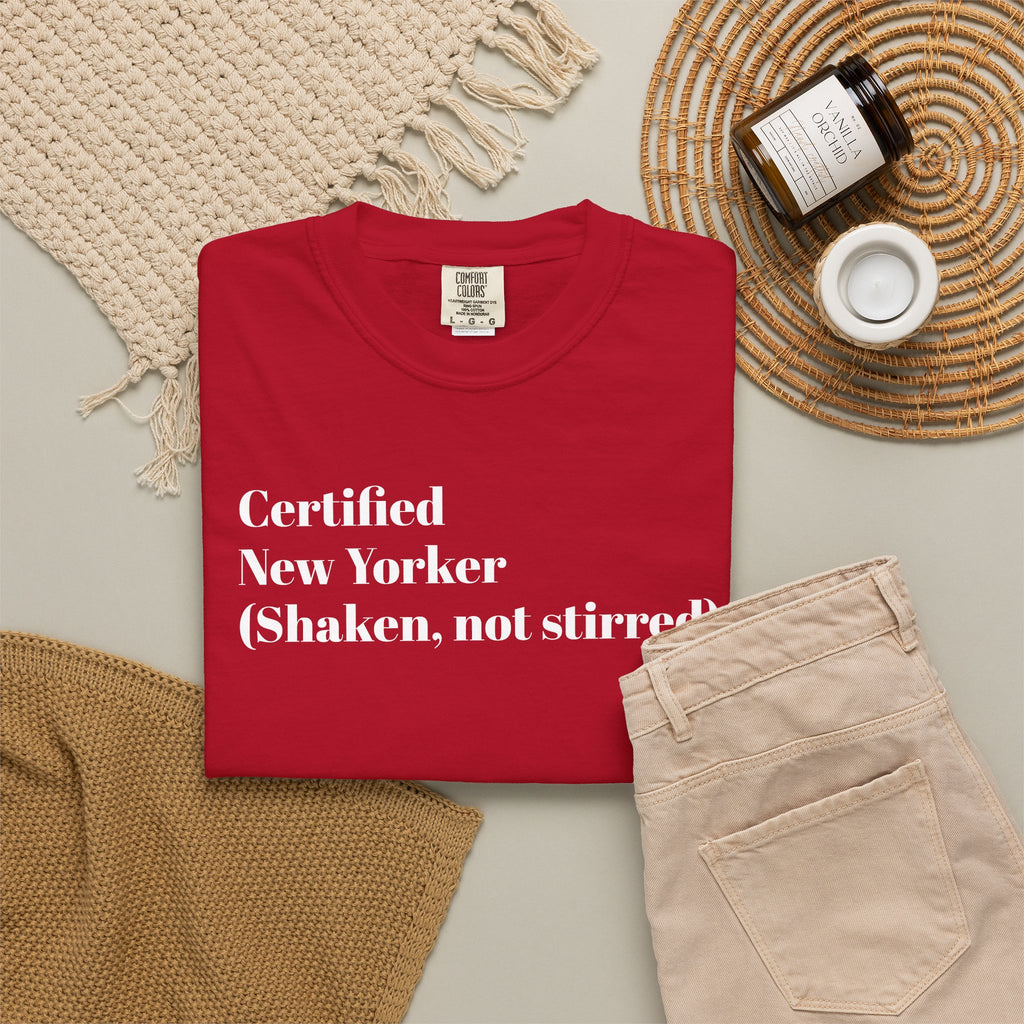 Certified New Yorker - (Shaken, not stirred) - Tee Shirt