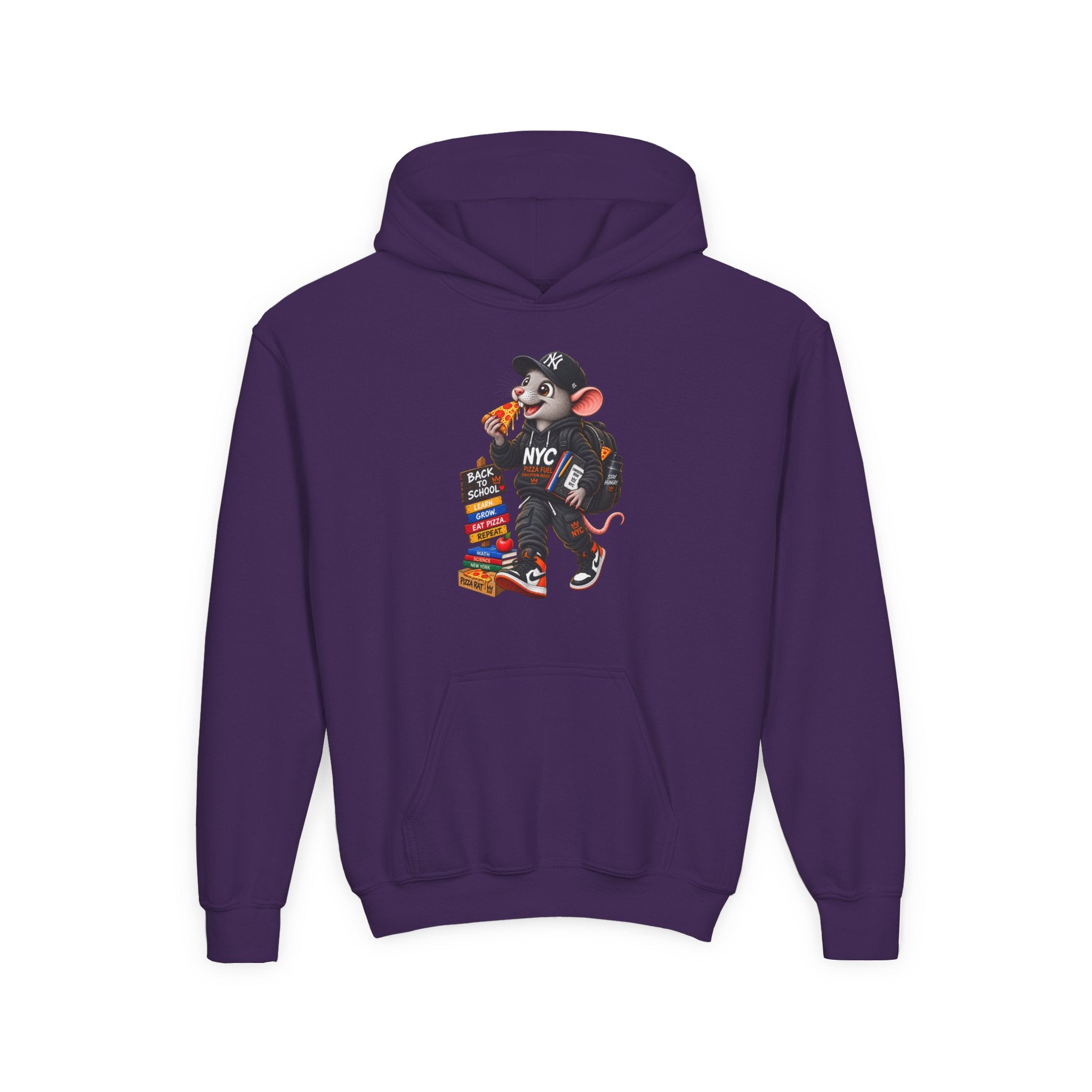 Youth Hoodie — Cool NYC Street Mouse Graphic Sweatshirt