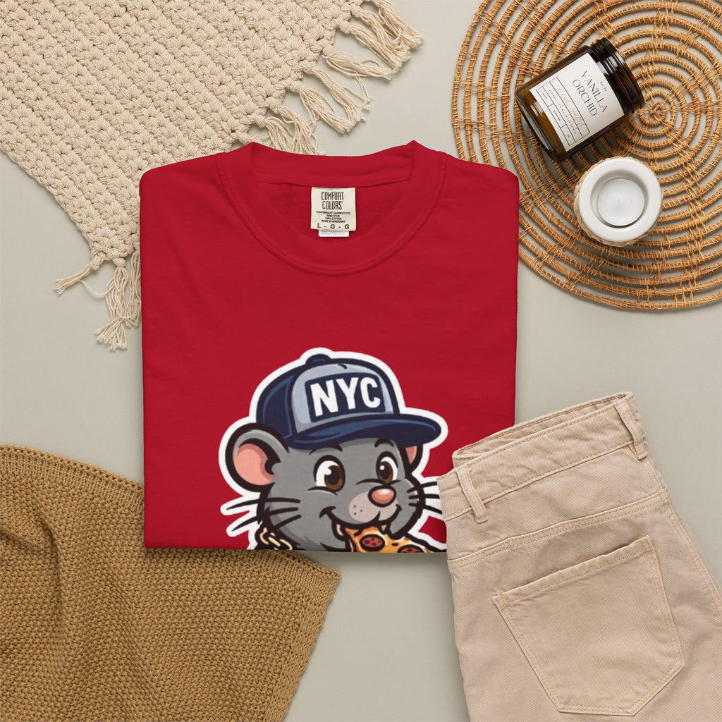NYC Pizza Rat Boss T-Shirt — Funny New York Rat Pizza Graphic Tee
