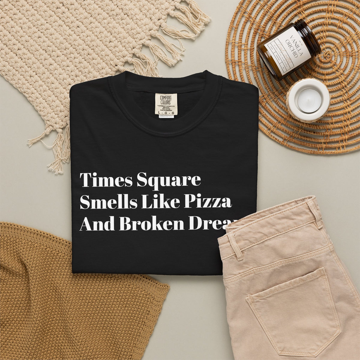 Times Square - Smells Like Pizza - And Broken Dreams - Tee Shirt