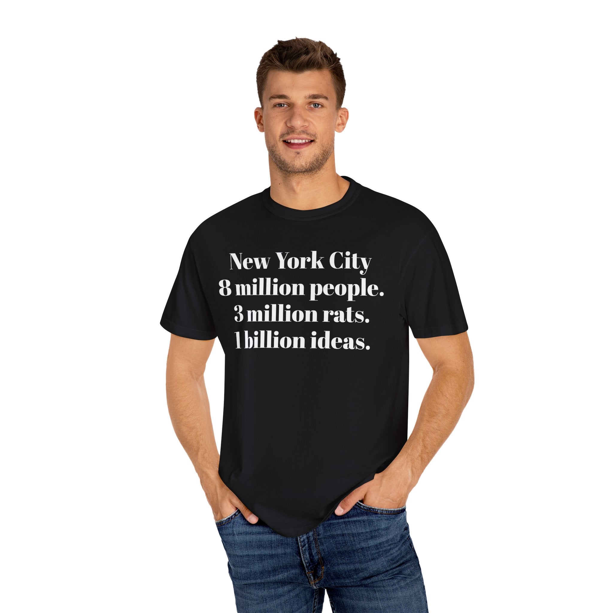 New York City. 8 million people. 3 million rats. 1 billion ideas.