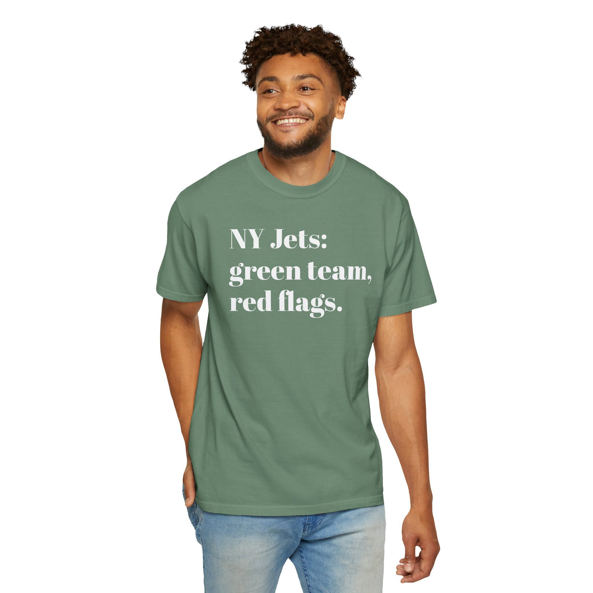 NY Jets: Green Team, Red Flags. Tee Shirt