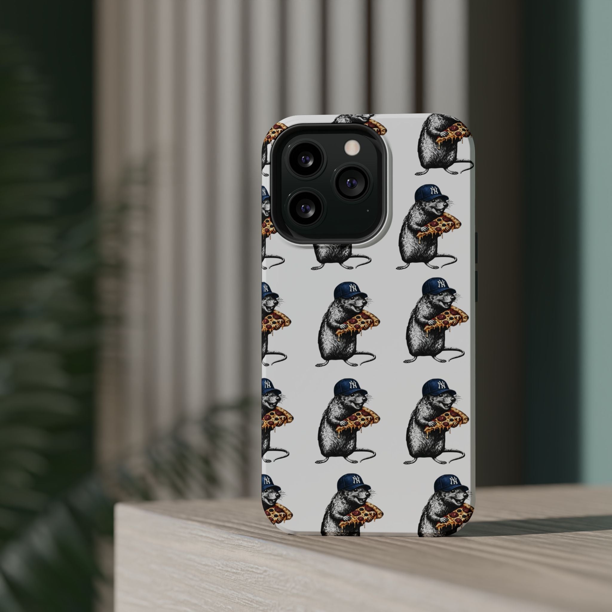 NY Pizza-Loving Rat Magnetic Phone Case