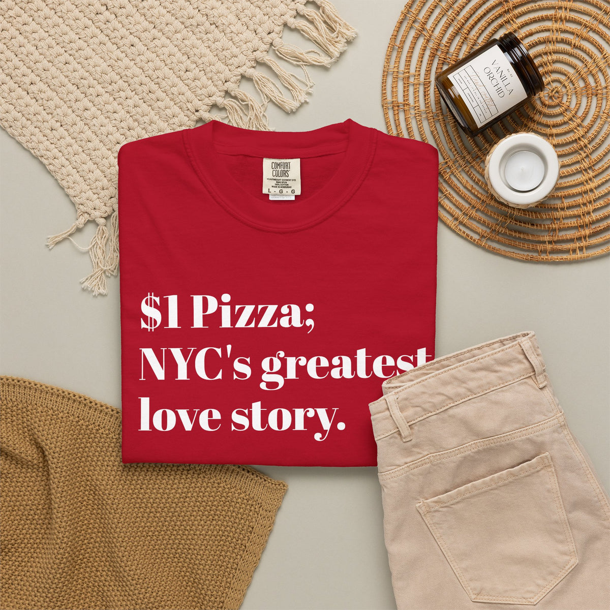 $1 Pizza - NYC's Greatest - Love Story - Tee Shirt