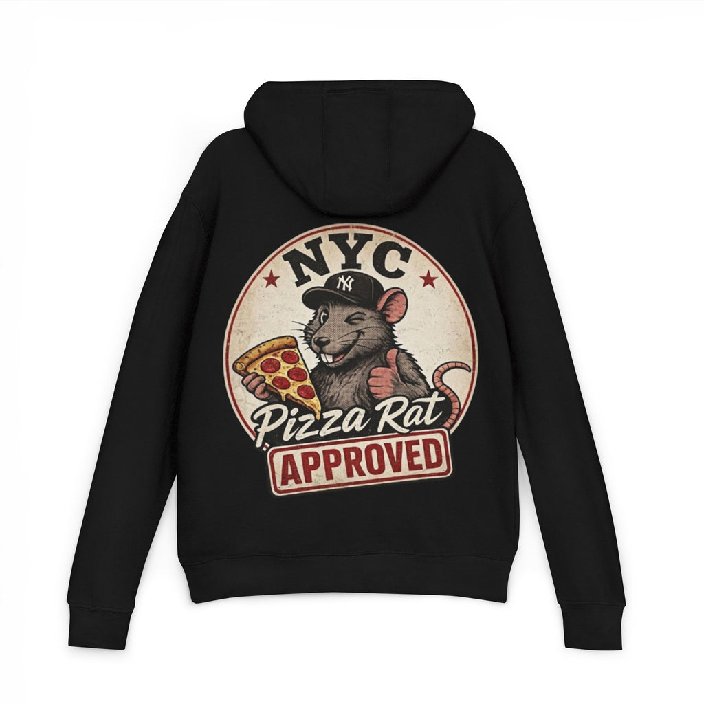 Hoodie — NYC "Pizza Rat Approved" Graphic Hoodie (Where the Rats Eat Better)